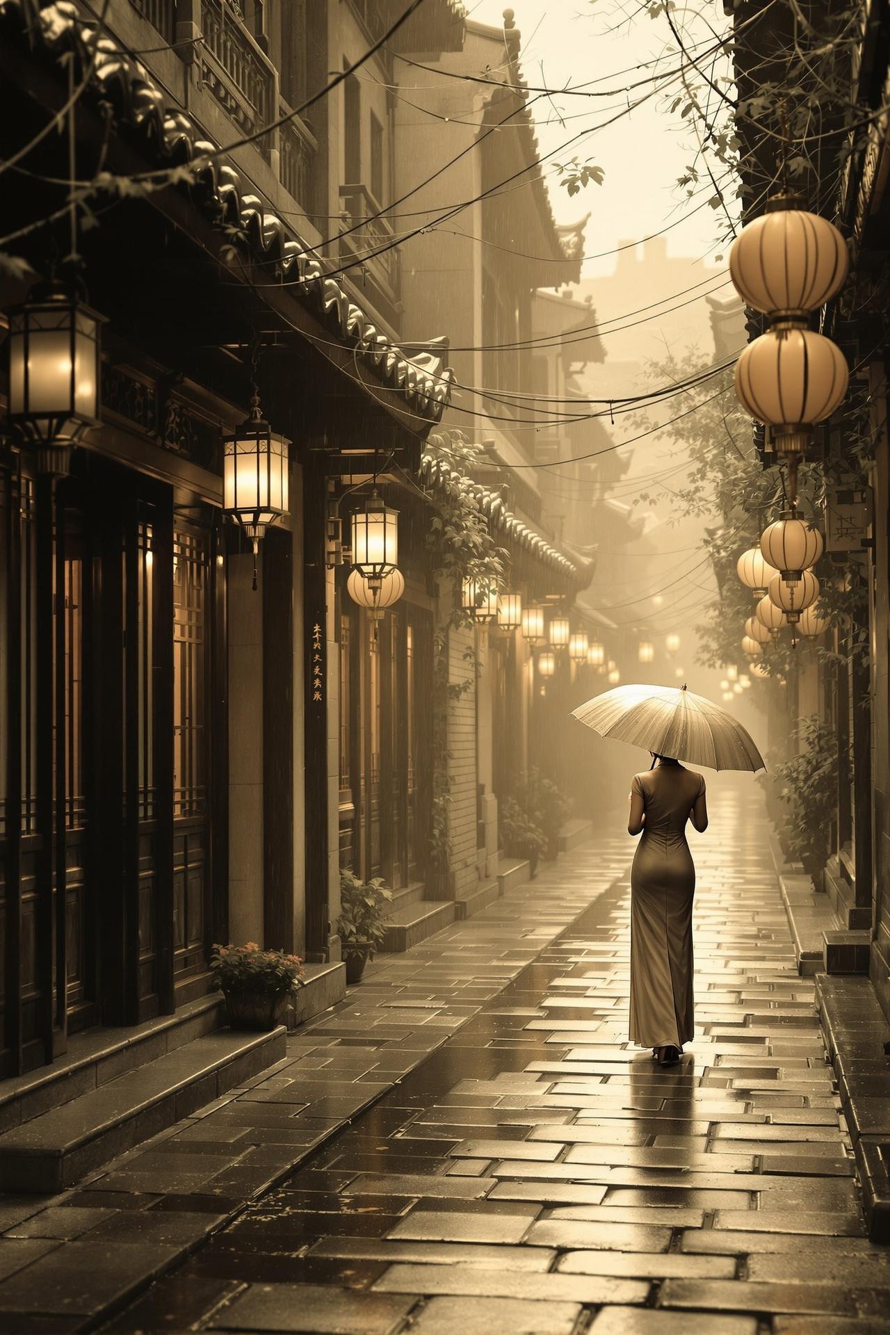 短剧网TV精选作品 - 烟雨巷 - 青石板路上，刻满了思念的痕迹